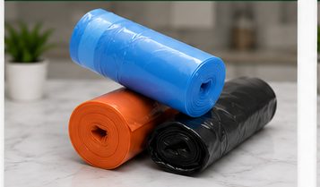 Rollos de bolsas a la medida en varios colores
